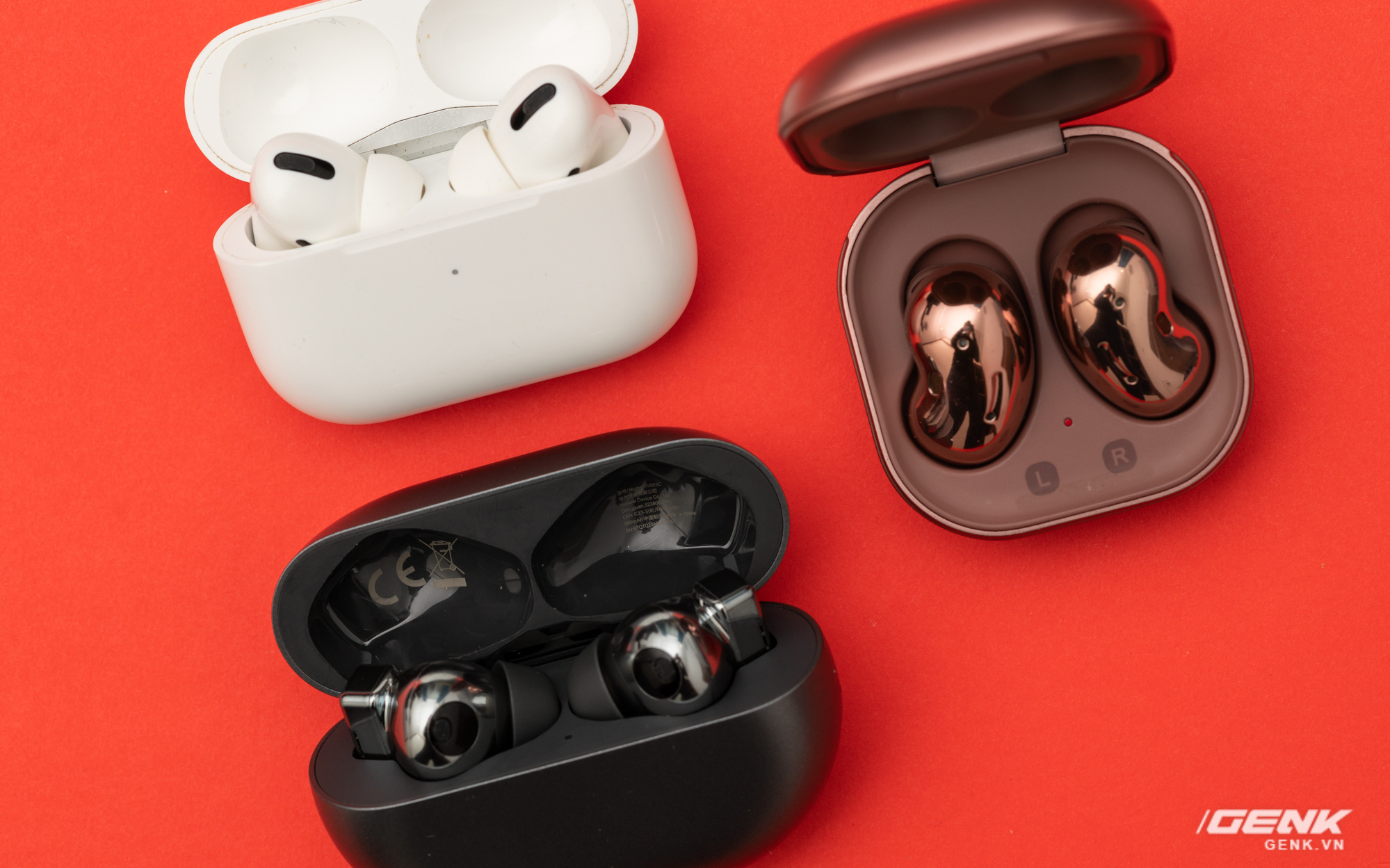 So sánh Huawei FreeBuds Pro, Apple AirPods Pro và Samsung Galaxy Buds Live: Mỗi người một vẻ