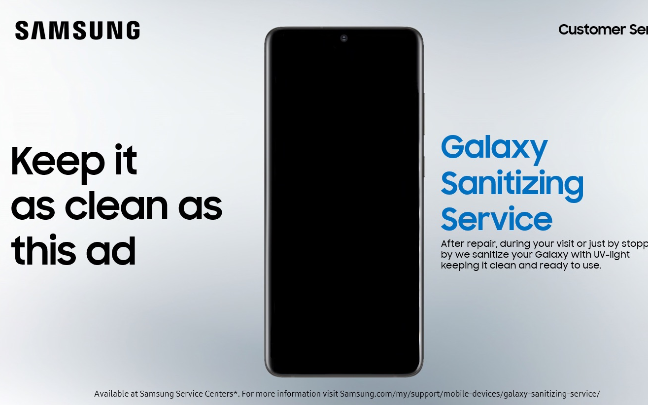 Samsung khử trùng điện thoại miễn phí tại Việt Nam