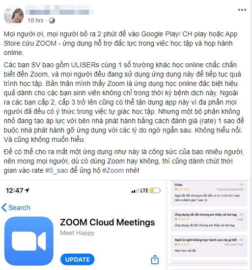 Giáo viên lên mạng xã hội kêu gọi “giải cứu” ứng dụng học online trước bão đánh giá 1 sao của học sinh Việt - Ảnh 3.