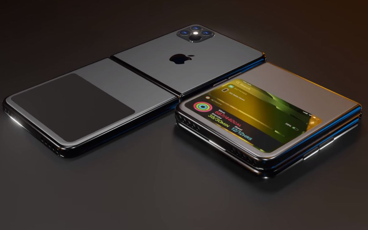 Thêm 1 concept khó tin của iPhone 12 với màn hình gập kiểu vỏ sò, không còn &quot;tai thỏ&quot;