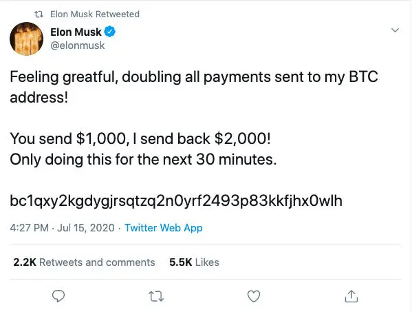 Twitter của Elon Musk, Bill Gates, Jeff Bezos cùng hàng loạt người nổi tiếng khác bị hack trong một vụ lừa đảo bitcoin lớn chưa từng thấy - Ảnh 1.
