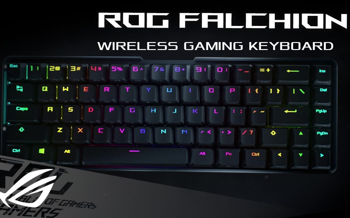ASUS ra mắt bàn phím cơ ROG Falchion siêu nhỏ gọn, switch Cherry MX, pin 400 giờ, tích hợp &quot;touch bar&quot;