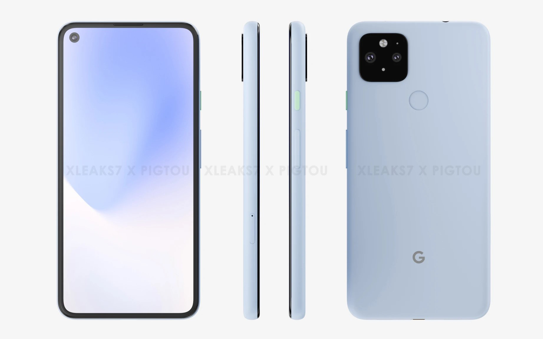 Pixel 5 XL lộ thiết kế: Màn hình &quot;nốt ruồi&quot;, cụm camera hình vuông, cảm biến vân tay mặt lưng