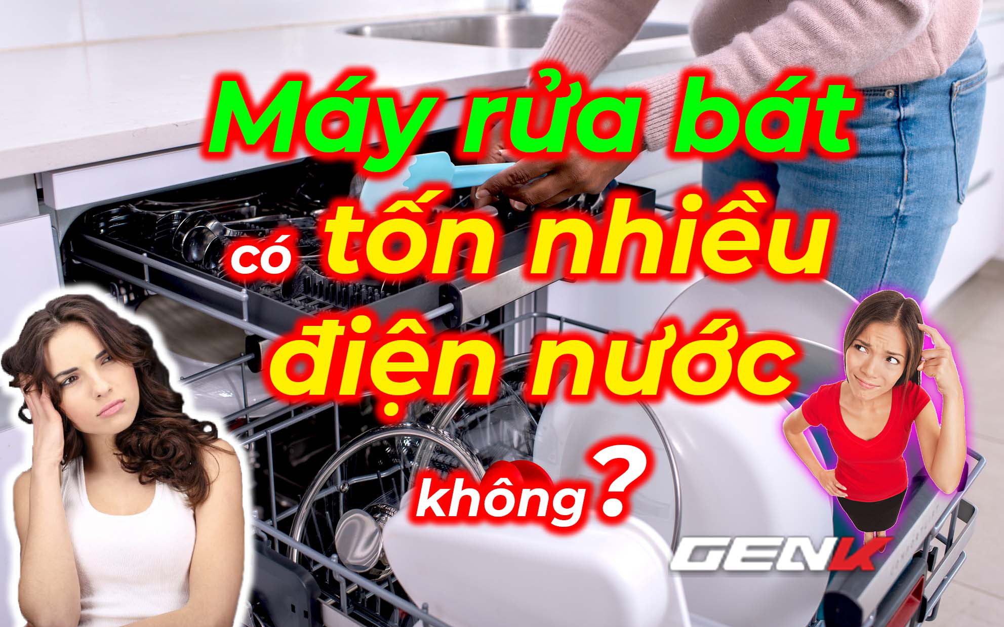 Đo thực tế tiền điện, tiền nước của máy rửa bát trong 1 lần rửa: Hết tận hơn 1 nghìn VNĐ