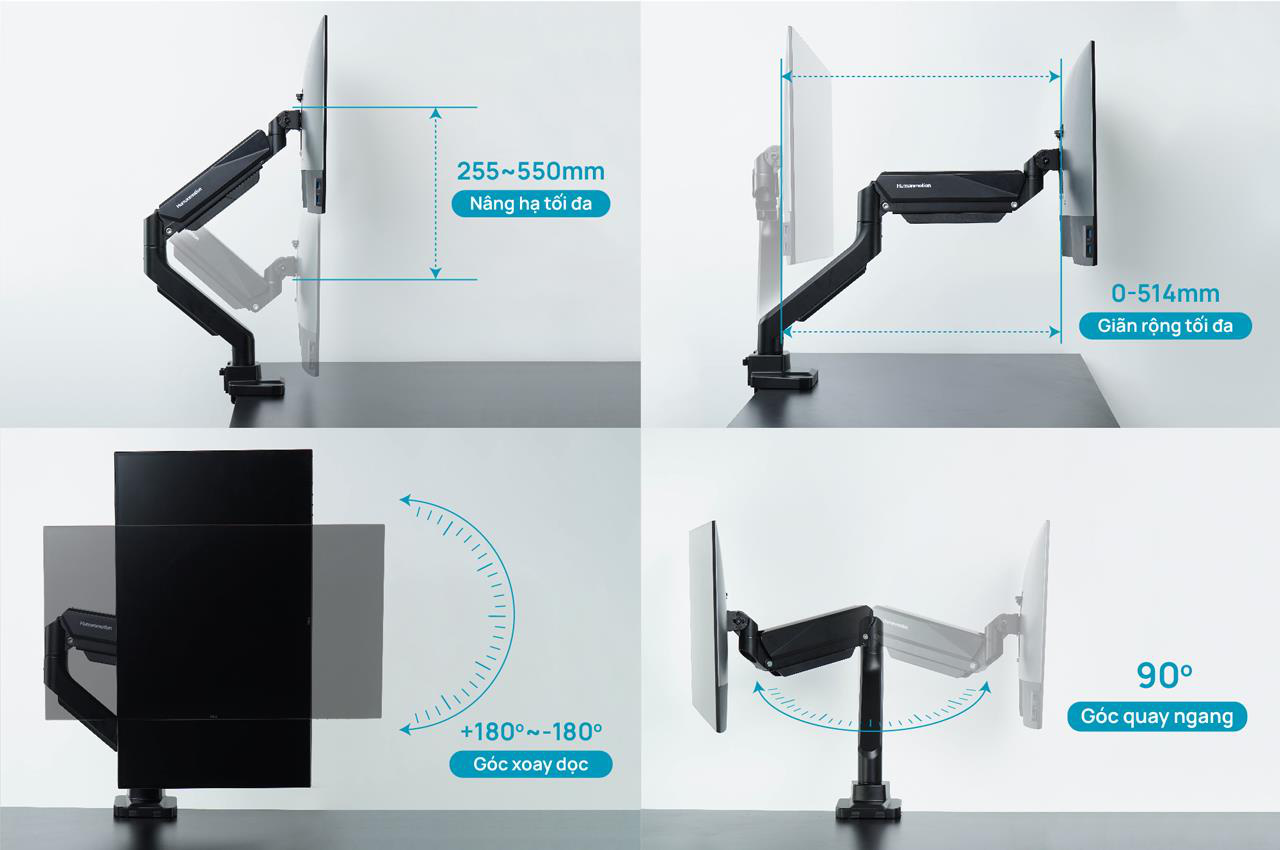 Human Motion ra mắt “siêu” giá đỡ màn hình T9 Pro - Ảnh 4.