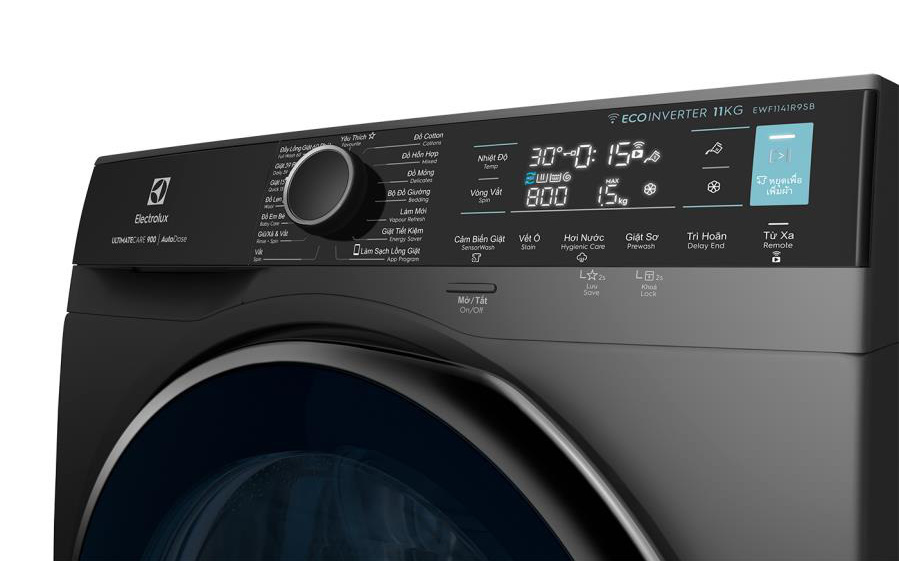 Máy giặt Electrolux 2022 - thiết kế sang trọng, tích hợp cảm biến AI tiện dụng