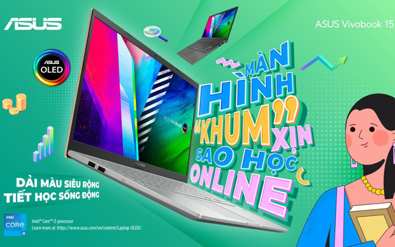 Học online “khum” hề chán cùng ASUS VivoBook 15 OLED