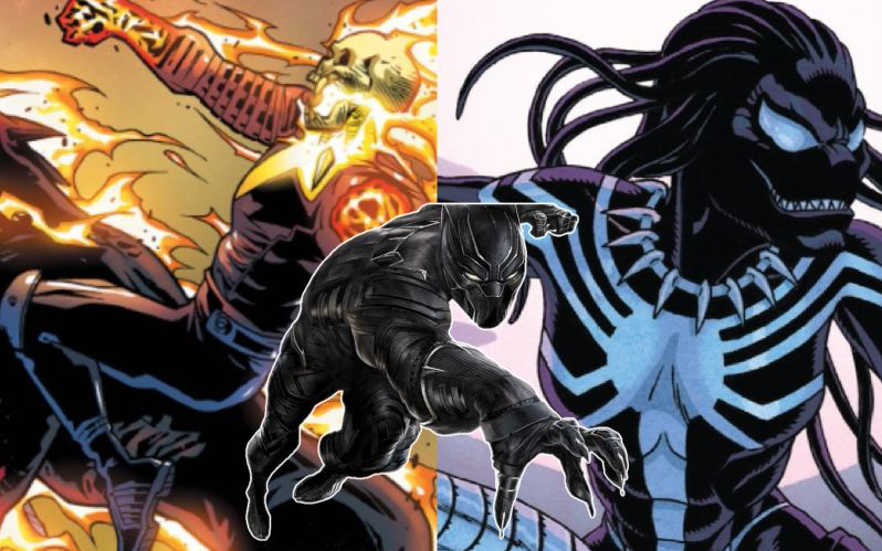 Sẽ ra sao nếu Black Panther là Ghost Rider, Symbiotes hay thậm chí là người tiền sử đến từ 1.000.000 năm trước Công nguyên?