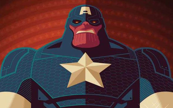 Sẽ ra sao nếu Thanos trở thành Captain America, kết hợp với Darkseid hay trở thành một vị vua già?