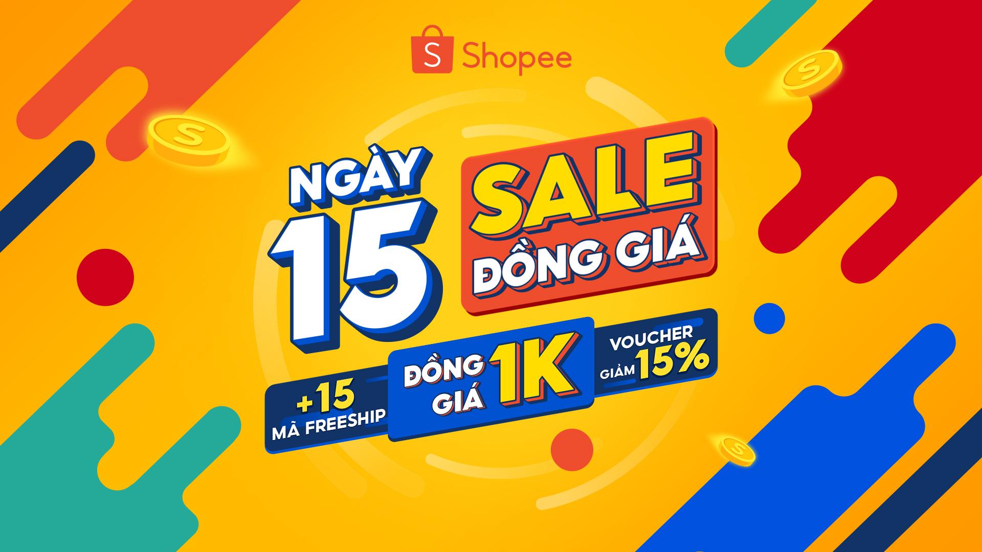 Đến hẹn lại lên, Shopee lên tiệc 1K trong “Ngày 15 Sale Đồng Giá” - Ảnh 1.