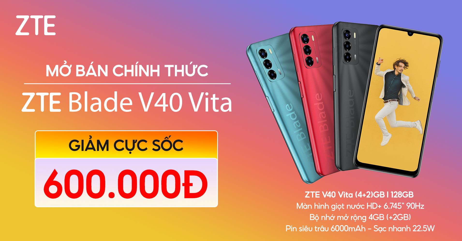 ZTE Blade V40 Vita: Sức hút từ viên pin 6.000mAh, màn hình 90Hz - Ảnh 5.