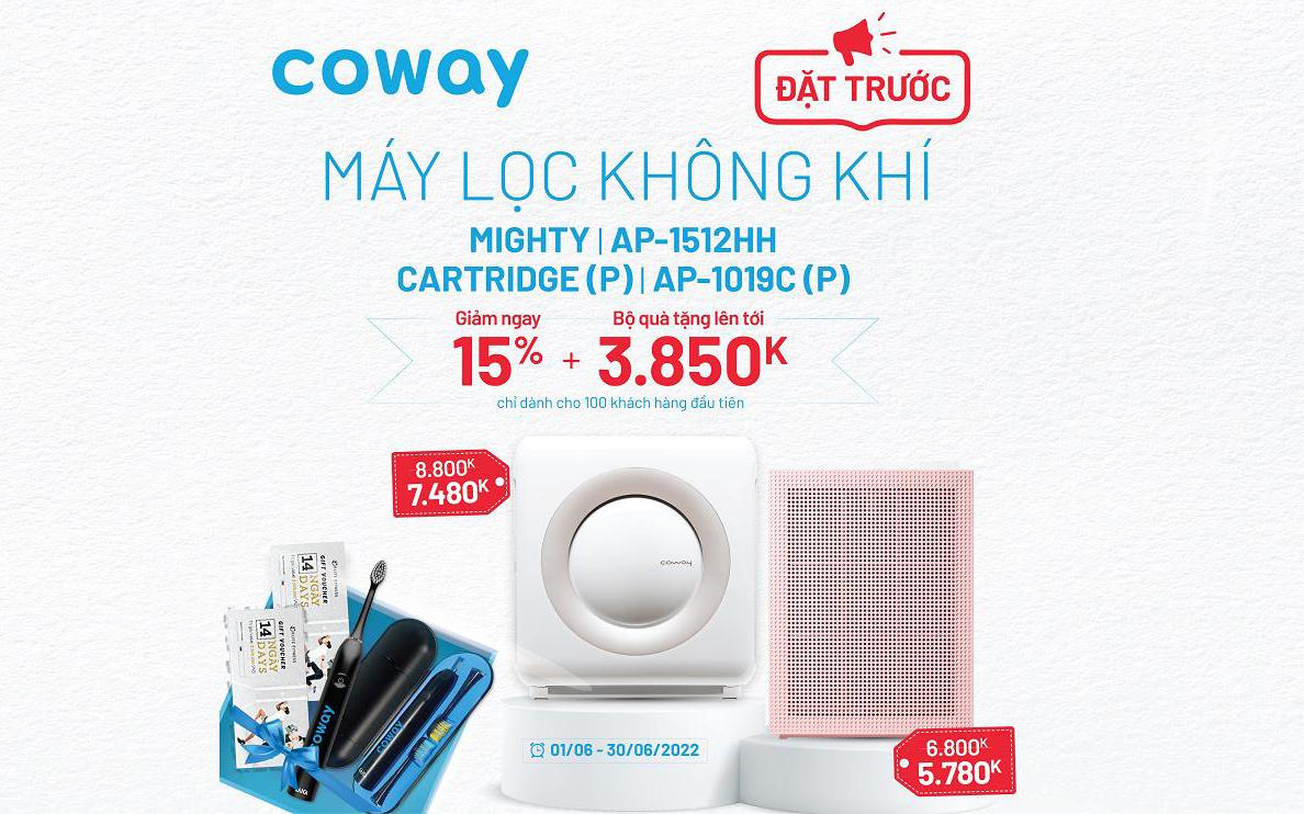 Coway – &quot;thương hiệu máy lọc không khí xuất sắc nhất Tech Awards 2021&quot; ra mắt 2 siêu phẩm lọc không khí mới