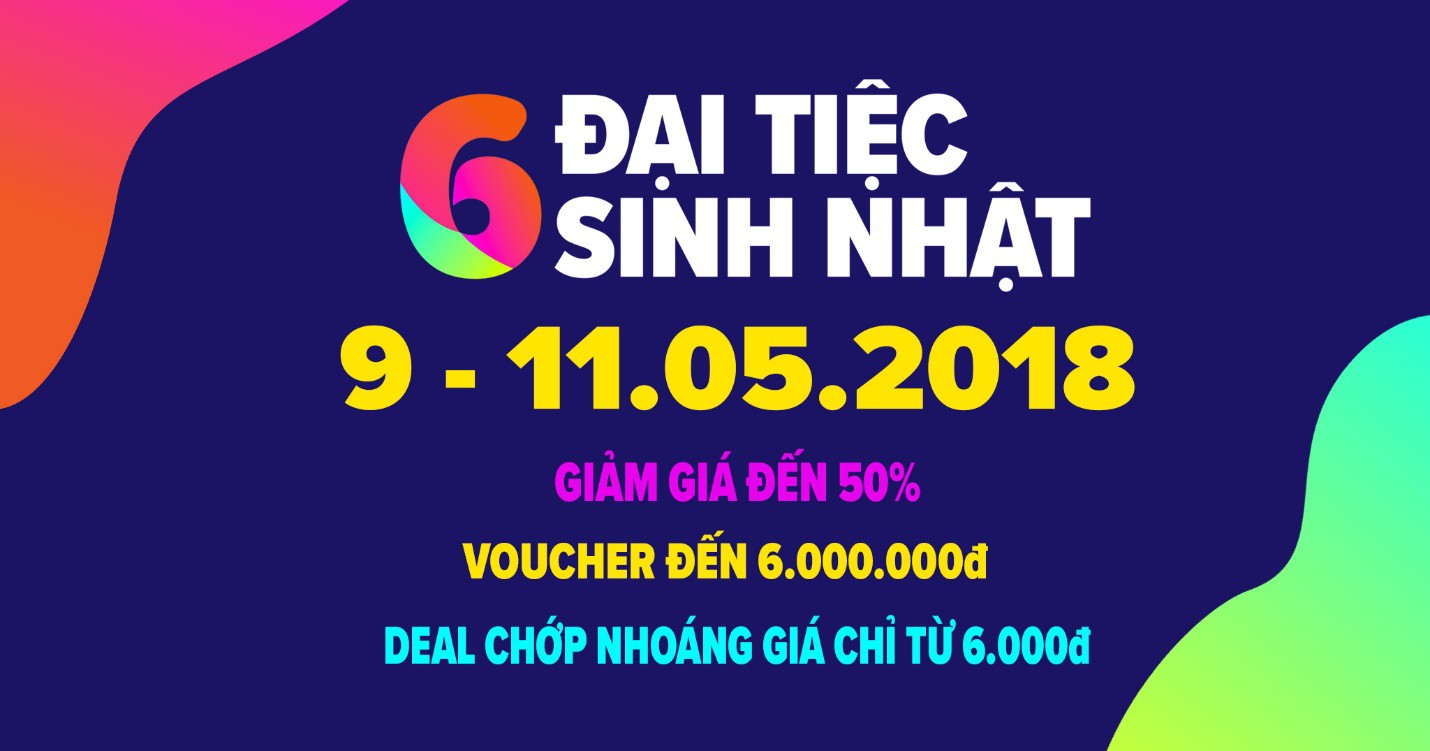 Ngập tràn hàng chính hãng giá sập sàn trong Đại tiệc sinh nhật lần thứ 6 của Lazada