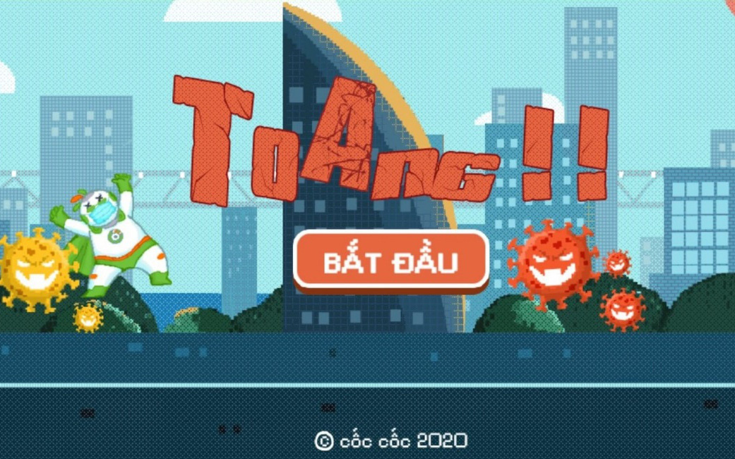 Đã có game về Covid- 19, ai cũng có thể trở thành dũng sĩ “Vượt Cô Vy” cùng Cốc Cốc