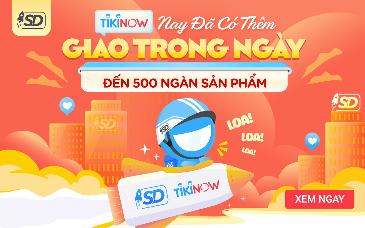 Tiki tung thêm dịch vụ TikiNOW Giao Trong Ngày cho hơn nửa triệu sản phẩm