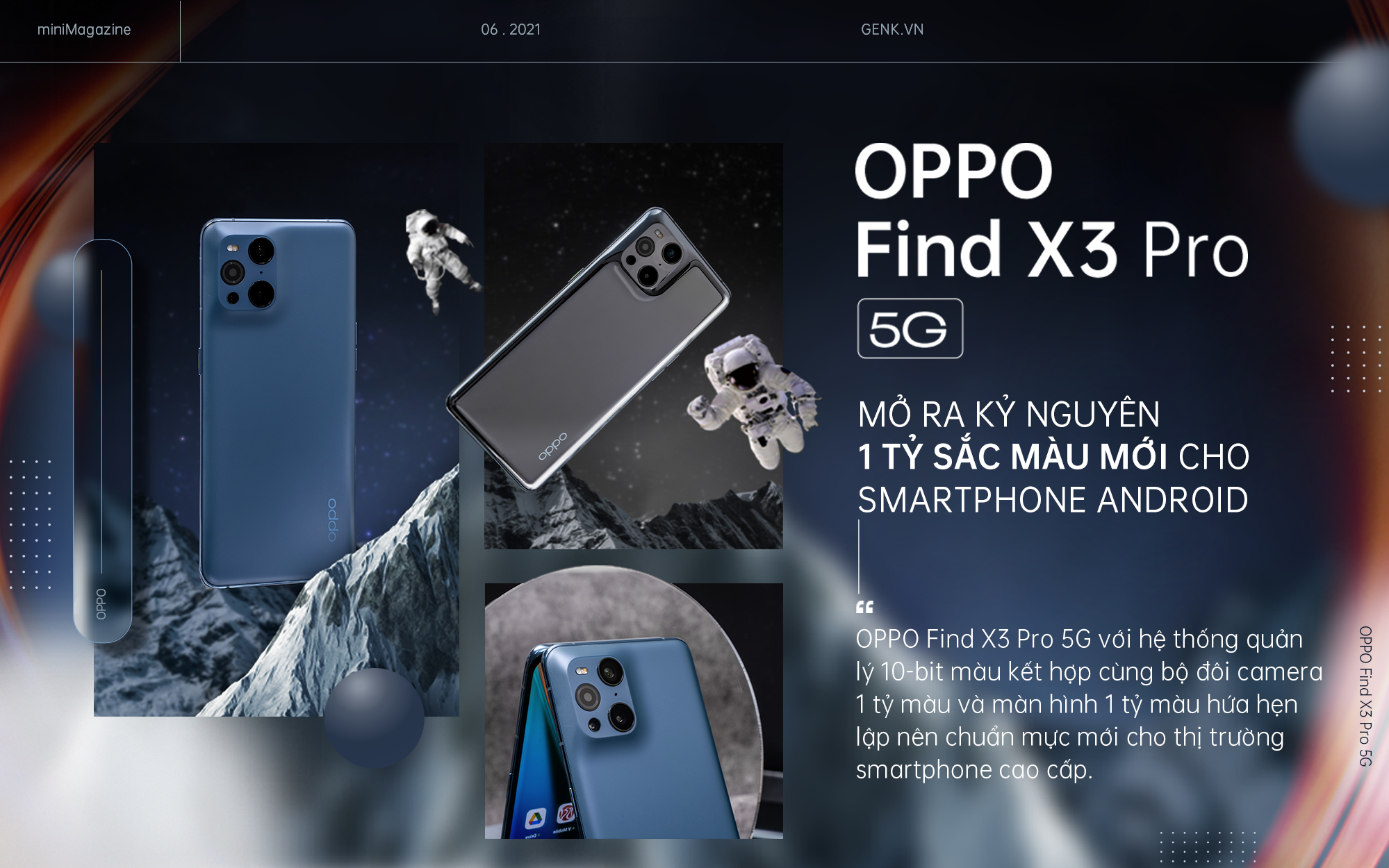 OPPO Find X3 Pro 5G mở ra kỷ nguyên 1 tỷ sắc màu mới cho smartphone Android