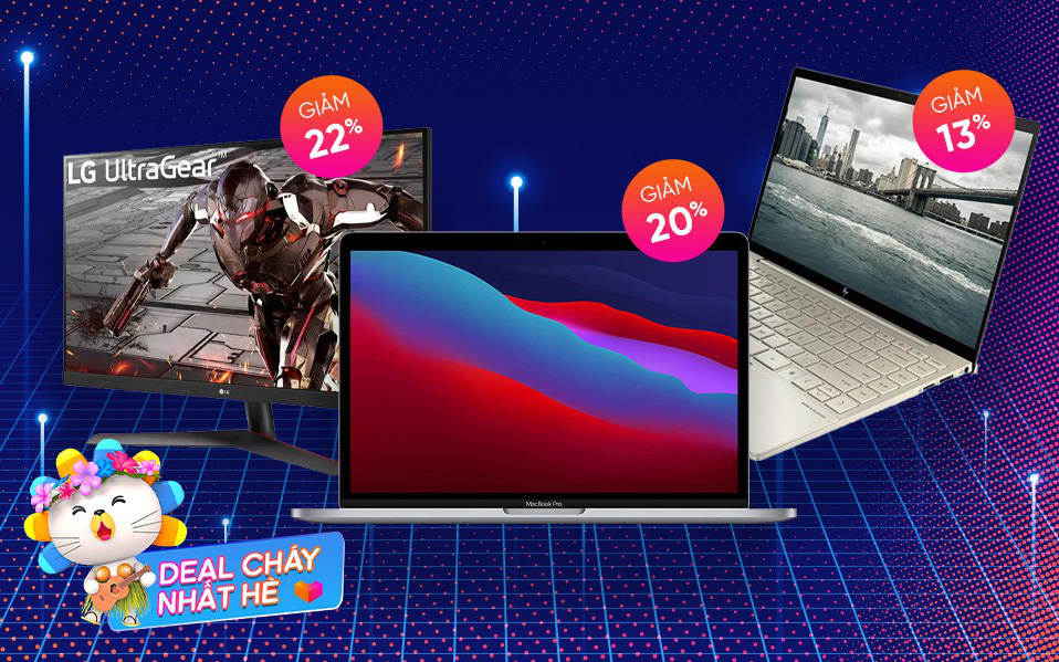 Khí thế &quot;work from home&quot; cao ngất với 9 deal laptop, màn hình sale tốt tại Lễ hội mua sắm hè trên Lazada