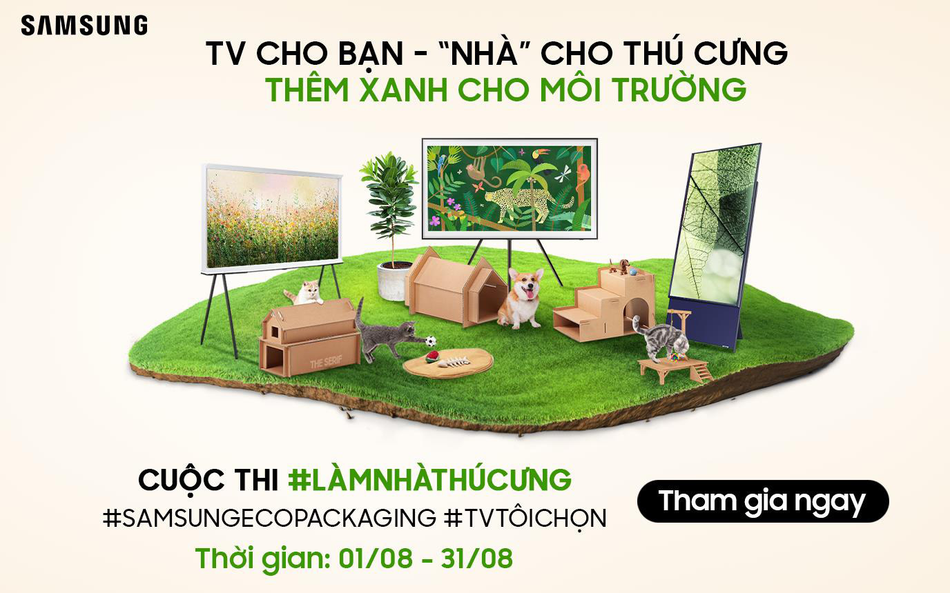 Samsung lan tỏa sống xanh với cuộc thi ‘Làm nhà thú cưng’ từ bao bì sinh thái