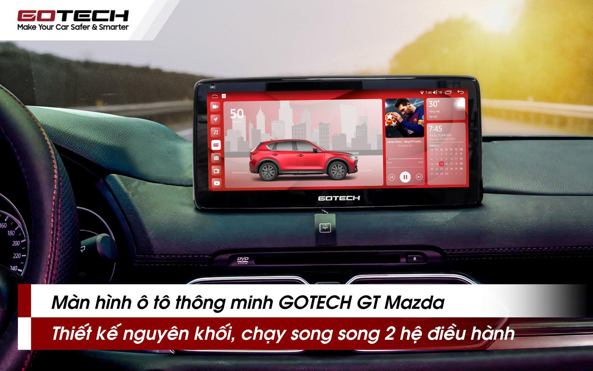 GOTECH trình làng “bom tấn” dành cho Mazda tích hợp AI với ngôn ngữ thiết kế Apple UI vạn người mê