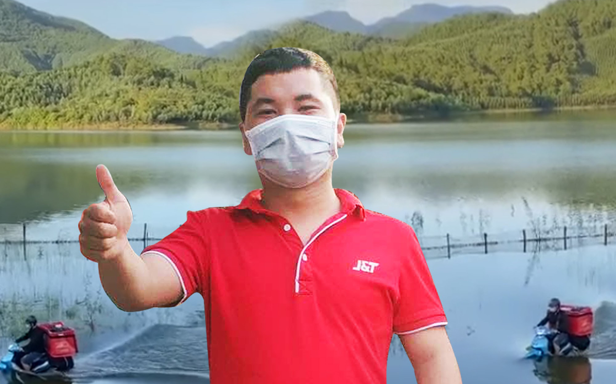 Chuyện chàng shipper thu hút sự chú ý trên mạng xã hội