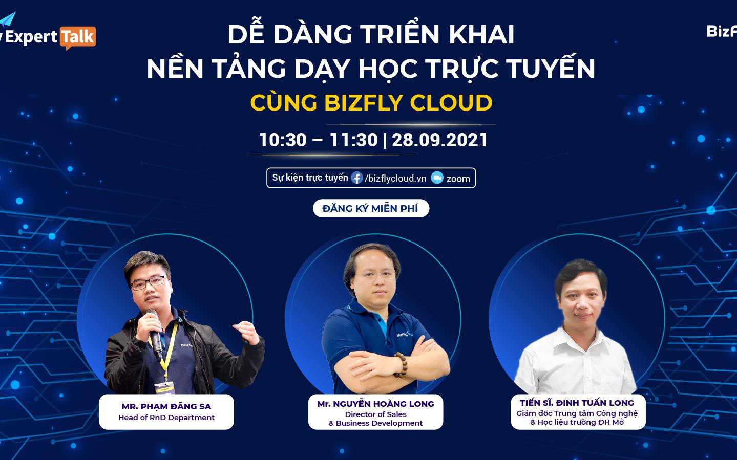 [Talk] Triển khai nền tảng Dạy học trực tuyến chỉ sau vài click - chia sẻ từ đại diện Đại học Mở và Bizfly Cloud