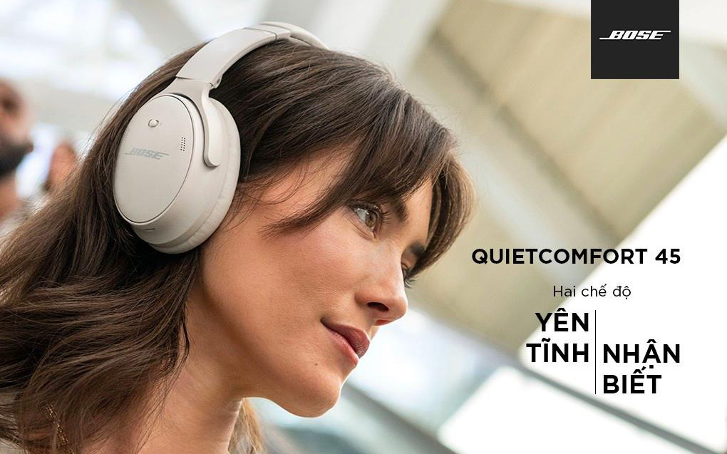 QuietComfort 45 – Tai nghe khử ồn tốt nhất của Bose: Bản nâng cấp QuietComfort 35 II