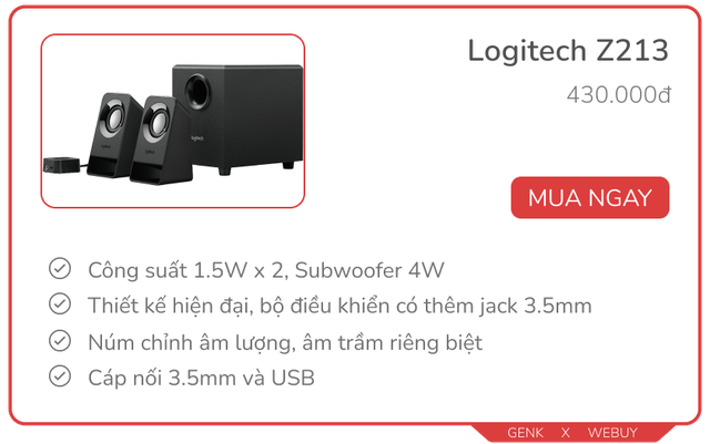 Dưới 500k có 10 mẫu loa vi tính chính hãng chất lượng, xem phim hay chơi game sướng hơn loa Bluetooth mini - Ảnh 7.