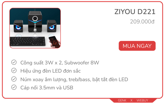 Dưới 500k có 10 mẫu loa vi tính chính hãng chất lượng, xem phim hay chơi game sướng hơn loa Bluetooth mini - Ảnh 4.