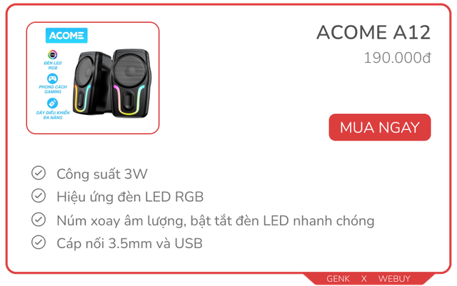 Dưới 500k có 10 mẫu loa vi tính chính hãng chất lượng, xem phim hay chơi game sướng hơn loa Bluetooth mini - Ảnh 2.