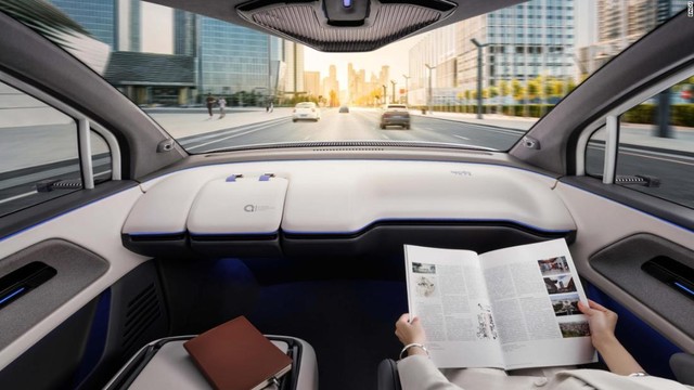 Hãng công nghệ Trung Quốc ra mắt mẫu xe tự hành với vô lăng tháo rời, giá rẻ hơn cả xe Tesla  - Ảnh 1.