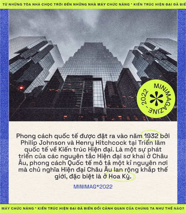 [mini] Từ những tòa nhà chọc trời đến những nhà máy chức năng: Kiến trúc hiện đại đã biến đổi cảnh quan của chúng ta như thế nào? - Ảnh 3.