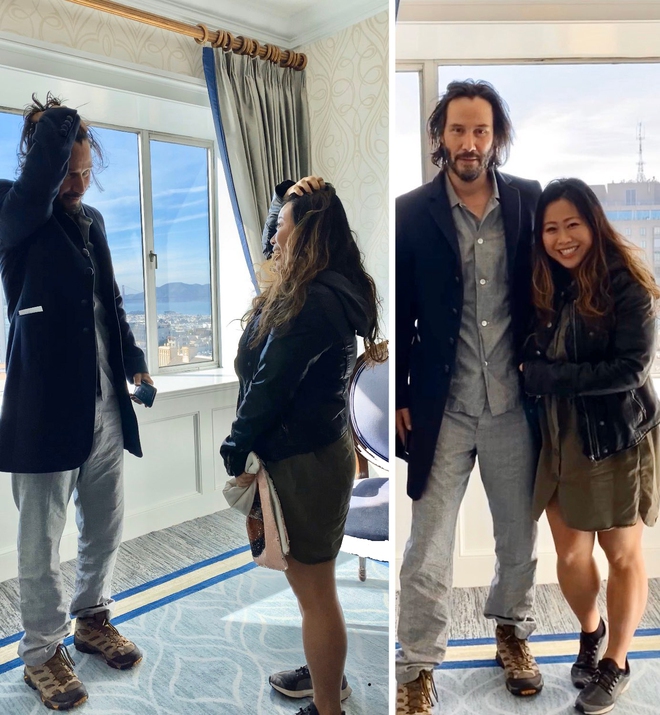 Chiều fan như Keanu Reeves: Selfie vô tư thoải mái, ảnh mà xấu là sẵn sàng chụp lại luôn chẳng hề khó chịu - Ảnh 2.
