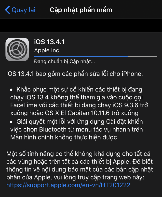Apple tung ra iOS 13.4.1, sửa lỗi quan trọng trên iPhone và iPad - Ảnh 1.
