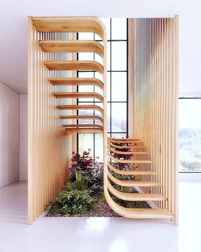 Trong con mắt của kiến trúc sư tài ba, cầu thang cũng có thể biến thành tác phẩm nghệ thuật như thế này đây - Ảnh 1.