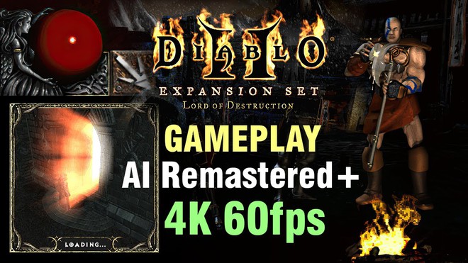 YouTuber dùng machine learning tái tạo huyền thoại Diablo II với hình ảnh cực đẹp, chạy độ phân giải 4K 60 FPS mượt mà - Ảnh 1.