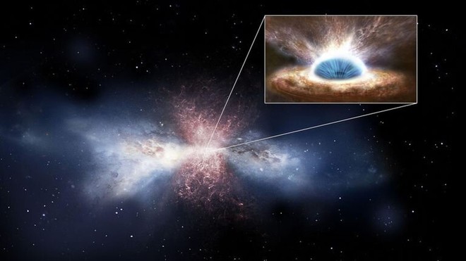 Phát hiện lỗ đen siêu khổng lồ nặng gấp 34 tỷ lần Mặt Trời, háu ăn đến mức mỗi ngày đều nuốt chửng một ngôi sao - Ảnh 1.
