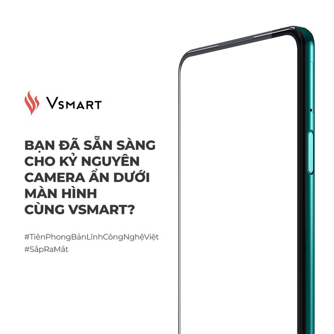Vsmart hé lộ smartphone với camera ẩn dưới màn hình - Ảnh 1.