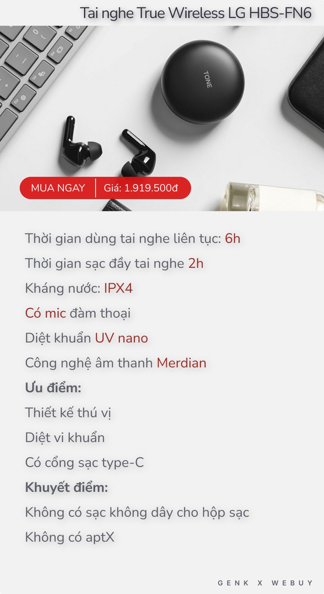 Gợi ý 5 tai nghe bluetooth không dây khoảng 2 triệu chất lượng, hỗ trợ tốt khi làm việc, học online hay giải trí - Ảnh 3.