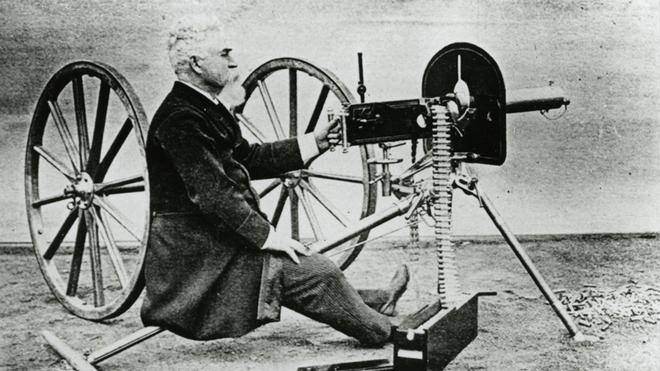 Hiram Maxim - cha đẻ của súng máy tự động - Ảnh 1.