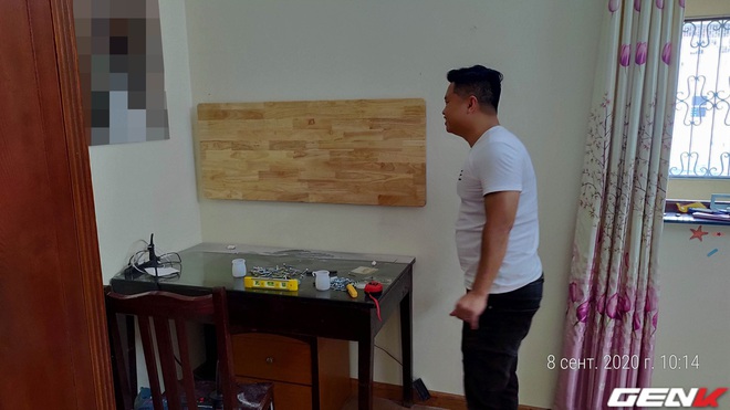 Tự làm bàn gập để đồ: nhanh, đẹp, giải phóng không gian làm việc rất đã - Ảnh 7.