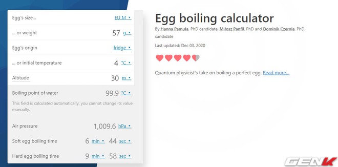 Giỏi vật lý để làm gì? Đây là công thức tính thời gian luộc trứng chuẩn đã được khoa học chứng minh: muốn lòng đào hay chín kỹ đều ok hết! - Ảnh 6.